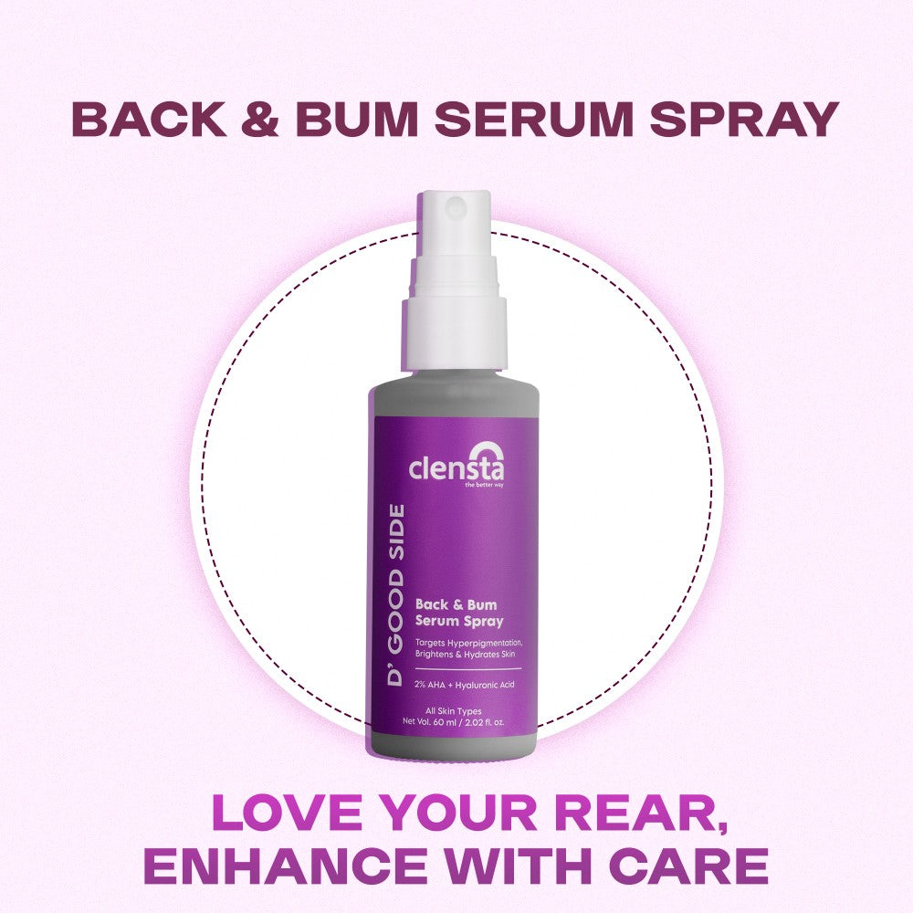 Clensta D' Good Side Back And Bum Serum Spray (60 Ml)