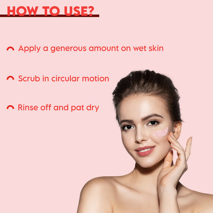 Clensta Red Aloe Vera Exfoliating Face Scrub  (100 Gm)