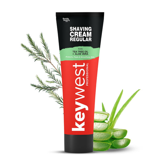 Keywest Regular Shaving Cream 125gm for Men's All Skin Types.