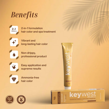 Keywest Professional Hair Color Tube - 80gm (Ammonia free).