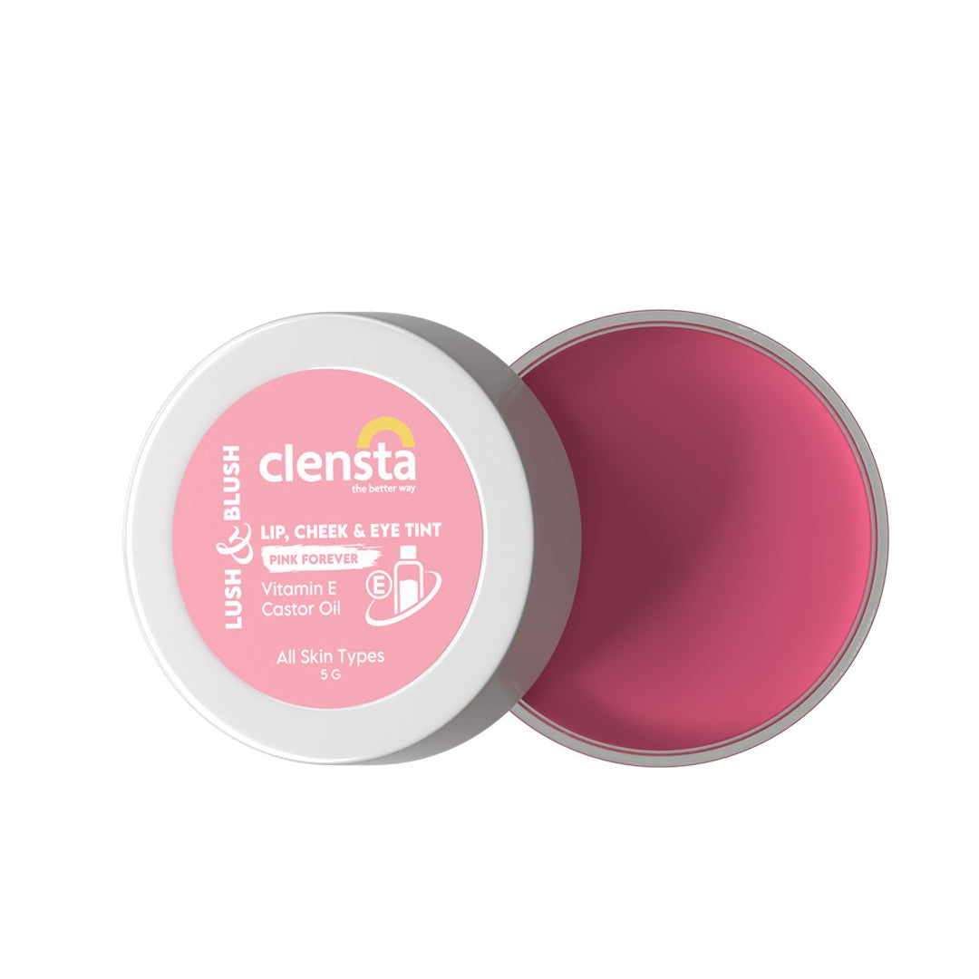 Clensta Lush Lip, Cheek & Eye Tint - Pink Forever 03 (5 Gm)