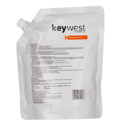 Keywest Professional Hair Straightening & Neutralizing Cream - 500ml Each