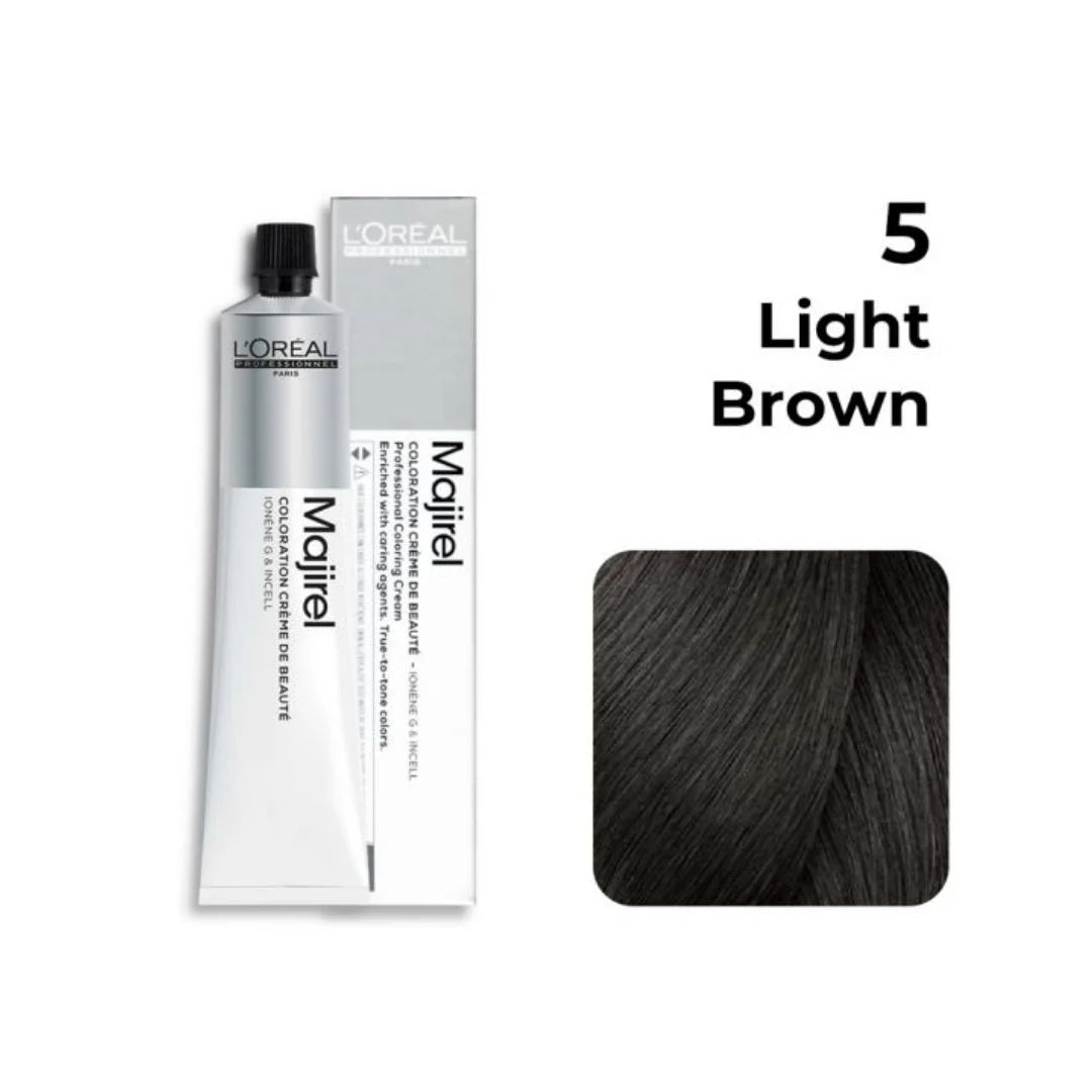 L'Oreal Majirel 1 Color Tube 50g + Keywest Silver Sand Developer 20 Vol 1000ml Combo.