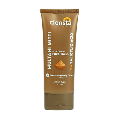 Clensta Multani Mitti Acne Control Face Wash (100 Gm)