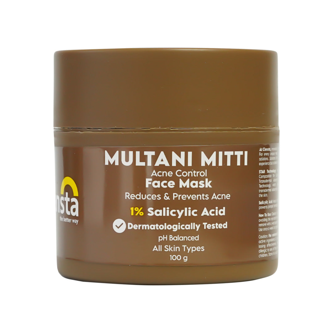 Clensta Multani Mitti Acne Control Face Mask (100 Gm)