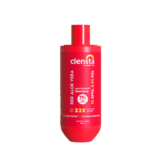 Clensta Red Aloe Vera Anti-Dandruff Shampoo (250 Ml)