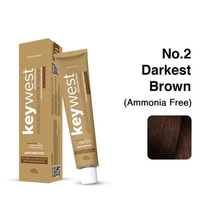 Keywest Professional Hair Color Tube - 80gm (Ammonia free).