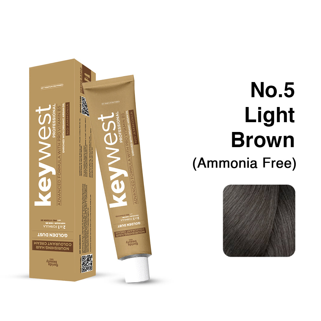 Keywest Golden Dust 5 Color Tube 80g + L'Oréal INOA Developer 20 vol 1000ml Combo