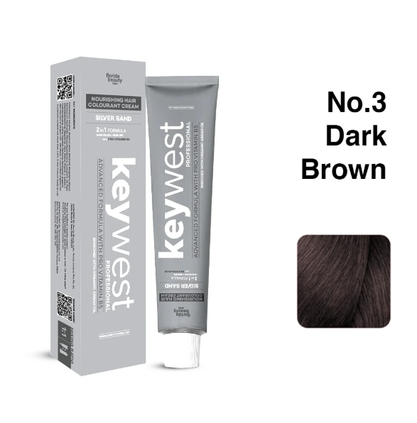 Keywest Professional Silver Sand Hair Color Cream 80g.